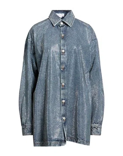 Stella Mccartney Woman Denim Outerwear Blue Size S Cotton