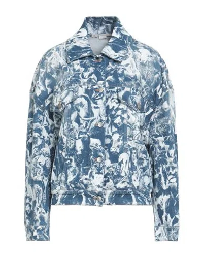 Stella Mccartney Woman Denim Outerwear Blue Size S Cotton, Elastane
