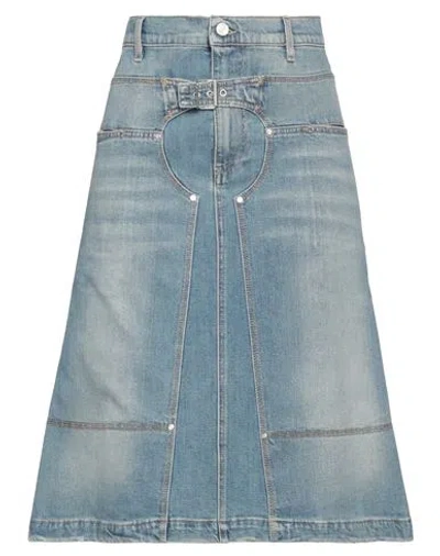 Stella Mccartney Woman Denim Skirt Blue Size S Cotton, Elastane
