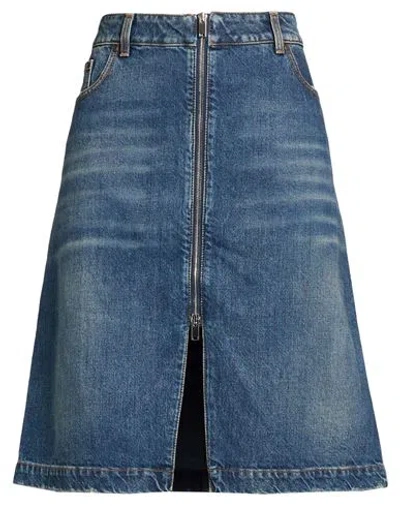 Stella Mccartney Woman Denim Skirt Blue Size Xl Cotton