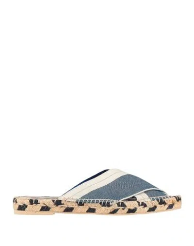 Stella Mccartney Woman Espadrilles Navy Size 7 Textile Fibers In Blue