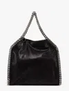 Stella Mccartney Black Eco Shaggy Deer 3 Chain Falabella Tote Bag For Women In Black