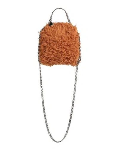 Stella Mccartney Woman Handbag Camel Size - Polyester, Polyurethane In Brown