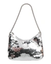 Stella Mccartney Woman Handbag Silver Size - Polyester, Polyurethane In Silver