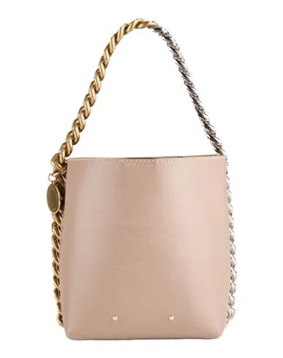 Stella Mccartney Woman Handbag Taupe Size - Polyurethane, Polyamide, Polyester In Gray