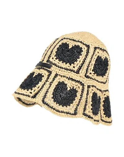 Stella Mccartney Woman Hat Beige Size 7 ¼ Viscose In Sand