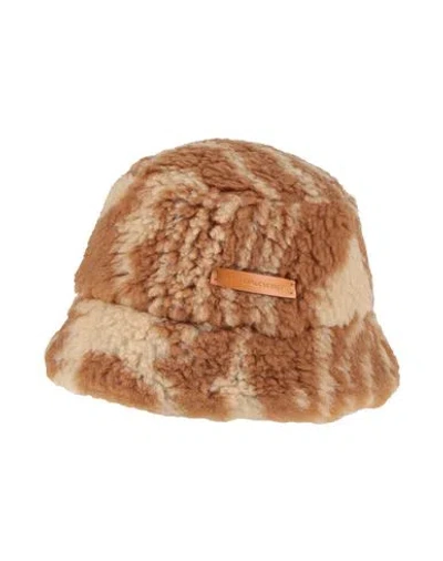 Stella Mccartney Woman Hat Camel Size 7 ⅛ Polyester, Wool In Beige