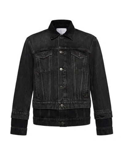 Stella Mccartney Woman Jacket Charcoal Size M Cotton In Black