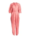 Stella Mccartney Woman Jumpsuit Coral Size 4-6 Viscose, Silk In Red