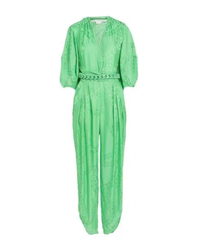 Stella Mccartney Woman Jumpsuit Green Size 2-4 Viscose, Silk