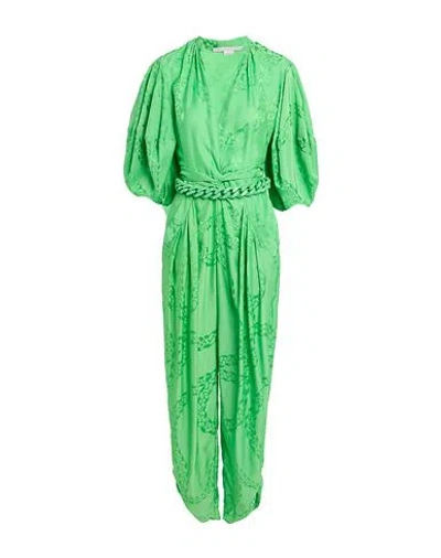 Stella Mccartney Woman Jumpsuit Green Size 4-6 Viscose, Silk