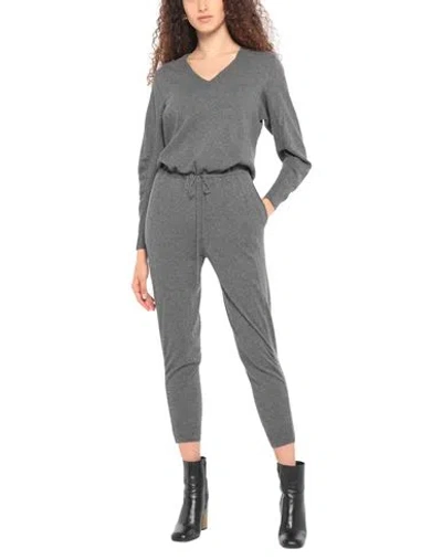 Stella Mccartney Woman Jumpsuit Grey Size 6-8 Virgin Wool In Gray