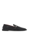 Stella Mccartney Eco-leather Falabella Loafers With Studs In Black