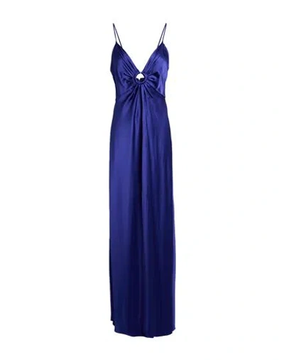 Stella Mccartney Woman Maxi Dress Navy Size 6-8 Acetate, Viscose