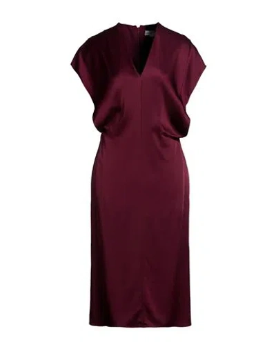 Stella Mccartney Woman Midi Dress Plum Size 2-4 Acetate, Viscose In Purple