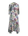 Stella Mccartney Woman Midi Dress White Size 10-12 Viscose, Elastane In White