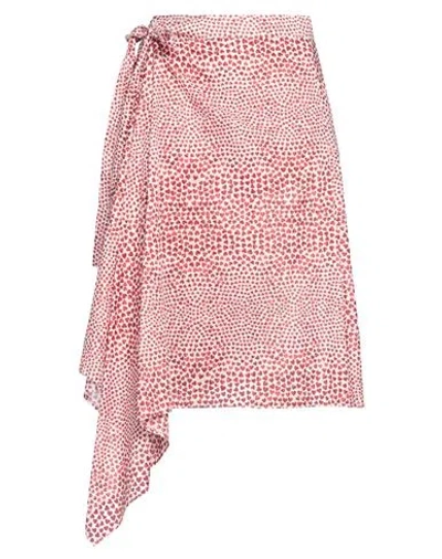 Stella Mccartney Woman Midi Skirt Brick Red Size 6-8 Cotton