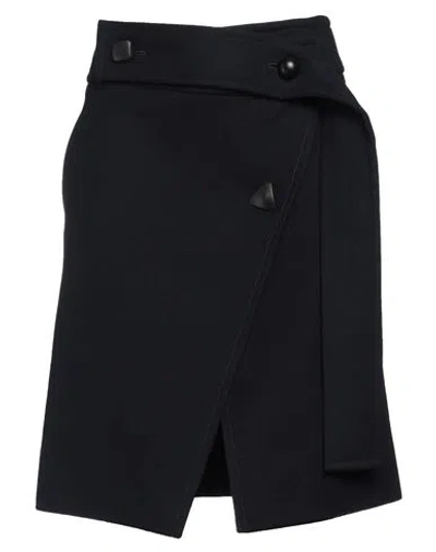 Stella Mccartney Woman Midi Skirt Midnight Blue Size 6-8 Wool