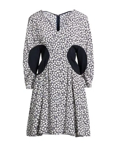Stella Mccartney Woman Mini Dress Midnight Blue Size 4-6 Silk In Multi