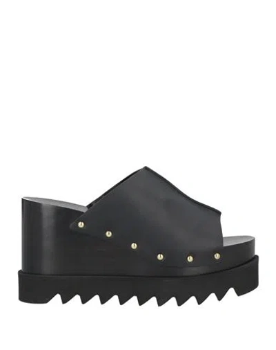 Stella Mccartney Woman Mules & Clogs Black Size 6 Textile Fibers