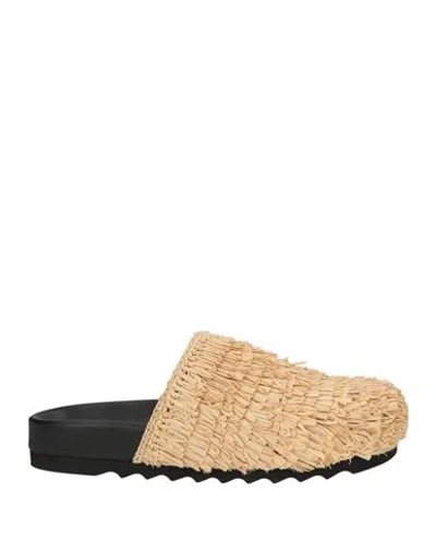 Stella Mccartney Woman Mules & Clogs Sand Size 6 Textile Fibers In Neutral