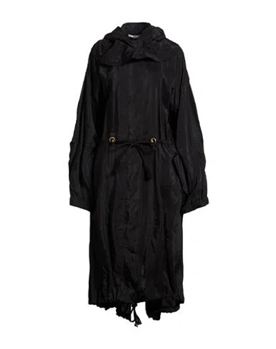 Stella Mccartney Woman Overcoat & Trench Coat Black Size 4-6 Cupro, Polyamide