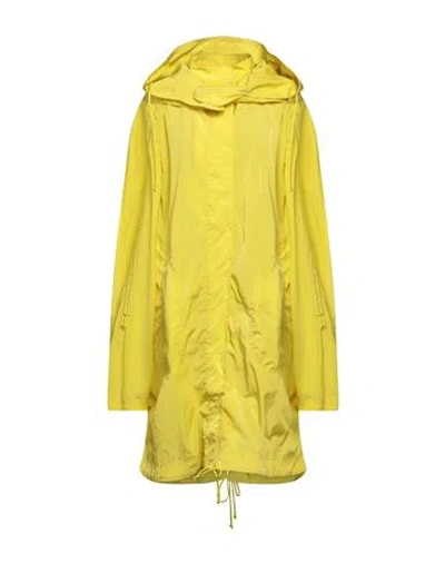 Stella Mccartney Woman Overcoat & Trench Coat Yellow Size 6-8 Econyl