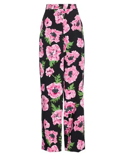 Stella Mccartney Woman Pants Black Size 4-6 Silk In Multi