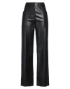 Stella Mccartney Woman Pants Black Size 4-6 Polyester, Polyurethane Coated