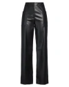 Stella Mccartney Woman Pants Black Size 8-10 Polyester, Polyurethane Coated