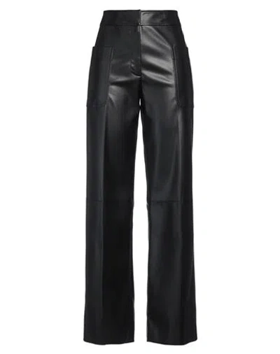 Stella Mccartney Woman Pants Black Size 4-6 Polyester, Polyurethane Coated