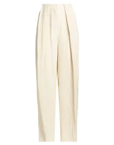 Stella Mccartney Woman Pants Cream Size 0 Viscose, Linen In Neutral