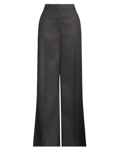 Stella Mccartney Woman Pants Dark Brown Size 6-8 Wool In Black