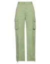 STELLA MCCARTNEY STELLA MCCARTNEY WOMAN PANTS GREEN SIZE 6-8 COTTON