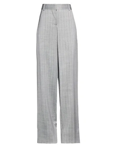 Stella Mccartney Woman Pants Grey Size 6-8 Wool, Elastane In Gray