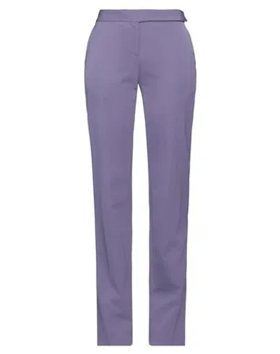 Stella Mccartney Woman Pants Light Purple Size 6-8 Wool, Elastane