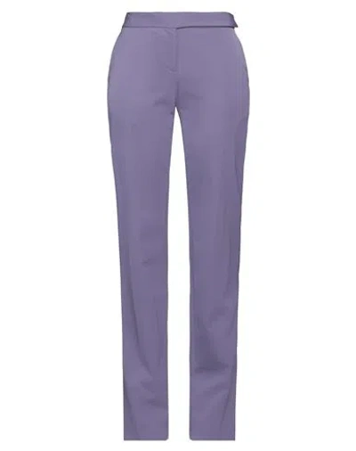 Stella Mccartney Woman Pants Light Purple Size 8-10 Wool, Elastane