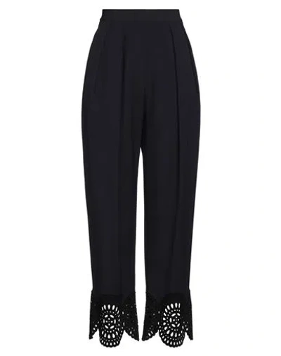 Stella Mccartney Woman Pants Midnight Blue Size 6-8 Polyester, Wool, Elastane, Linen, Cotton