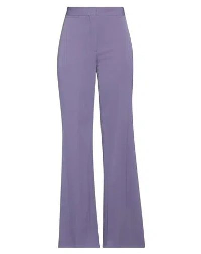 Stella Mccartney Woman Pants Purple Size 6-8 Wool, Elastane