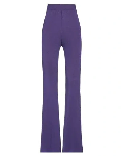 Stella Mccartney Woman Pants Purple Size S Viscose, Polyamide, Elastane
