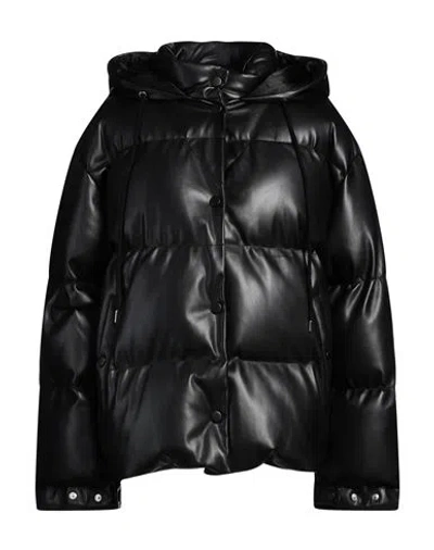 Stella Mccartney Woman Puffer Black Size 6-8 Polyester, Polyurethane
