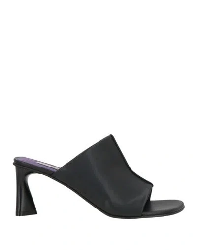 Stella Mccartney Woman Sandals Black Size 8 Textile Fibers