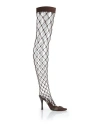 Stella Mccartney 100mm Stella Fishnet Mesh Sandals In Brown
