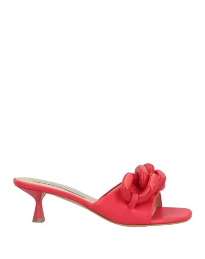 Stella Mccartney Woman Sandals Red Size 6.5 Synthetisches Material
