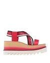 Stella Mccartney Woman Sandals Red Size 8 Textile Fibers