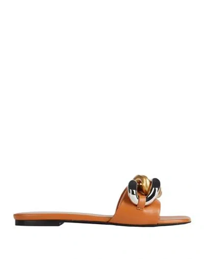 Stella Mccartney Woman Sandals Tan Size 7 Textile Fibers In Brown