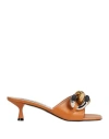 Stella Mccartney Woman Sandals Tan Size 8 Textile Fibers In Brown