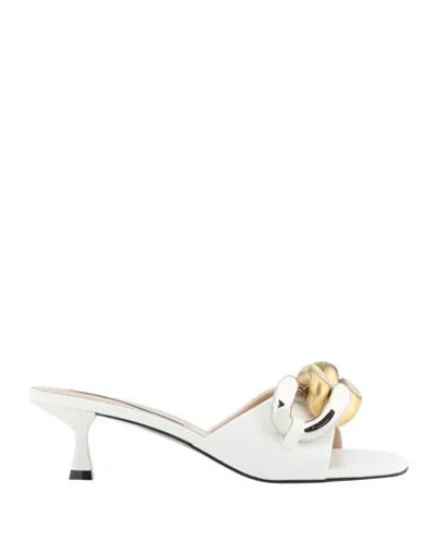 Stella Mccartney Woman Sandals White Size 6 Textile Fibers In White