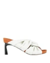 Stella Mccartney Woman Sandals White Size 8 Textile Fibers In White