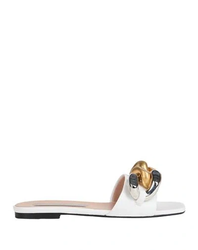 Stella Mccartney Woman Sandals White Size 8 Textile Fibers